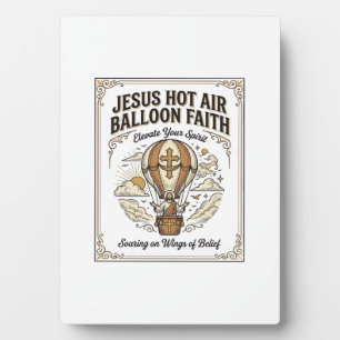 Jesus Heißluftballon Glaube Jesus Heißluftballon  Fotoplatte
