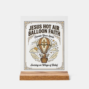 Jesus Heißluftballon Glaube Jesus Heißluftballon G Acrylschild