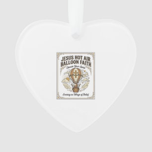Jesus Heißluftballon Glaube Jesus Heißluftballon  Ornament