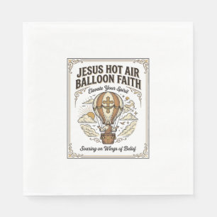 Jesus Heißluftballon Glaube Jesus Heißluftballon Serviette