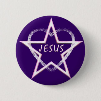 Jesus, heller Morgen-Stern Button