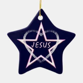Jesus, heller Morgen-Stern Keramik Ornament