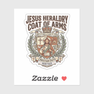 Jesus Heraldik Wappen Jesus Heraldik Wappen Ar Aufkleber