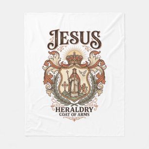 Jesus Heraldik Wappen Jesus Heraldik Wappen Jesus  Fleecedecke