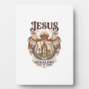 Jesus Heraldik Wappen Jesus Heraldik Wappen Jesus  Fotoplatte