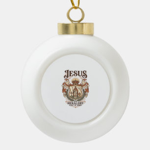 Jesus Heraldik Wappen Jesus Heraldik Wappen Jesus  Keramik Kugel-Ornament