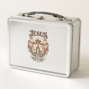 Jesus Heraldik Wappen Jesus Heraldik Wappen Jesus  Metall Brotdose