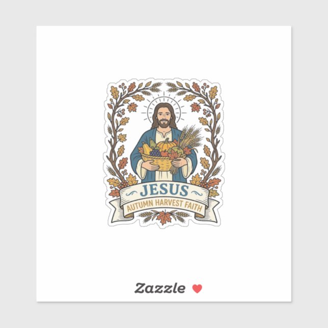 Jesus Herbsternte Glaube Jesus Herbsternte Ch Aufkleber (Blatt)