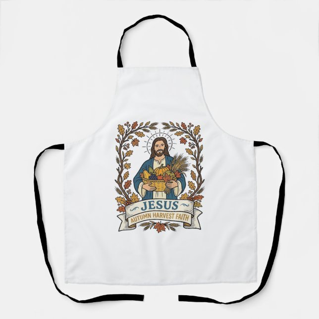 Jesus Herbsternte Glaube Jesus Herbsternte Ch Schürze (Vorderseite)