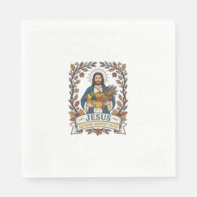 Jesus Herbsternte Glaube Jesus Herbsternte Ch Serviette (Vorderseite)