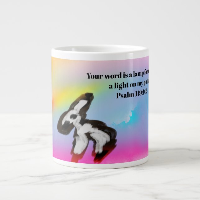 jesus here  Jumbo-Tasse (Vorderseite)