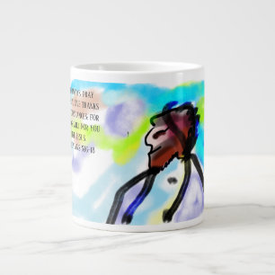 Jesus hier Jumbo-Tasse