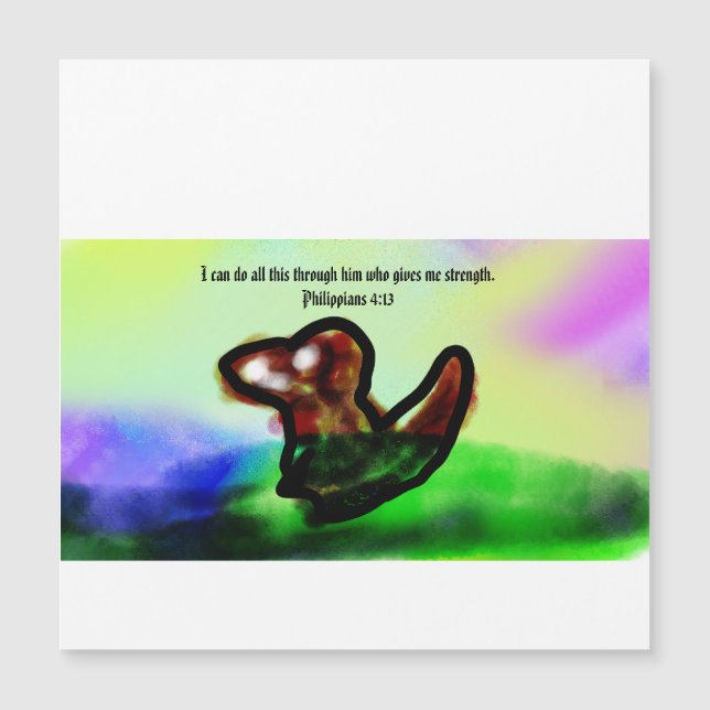 Jesus hier  magnetkarte (Vorderseite)