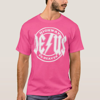 Jesus Highway to Heaven Religion Christlich T-Shirt