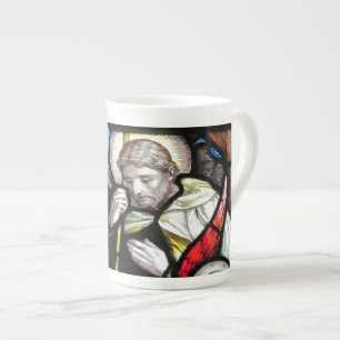Jesus Hirte Buntglas Kunst Prozellantasse