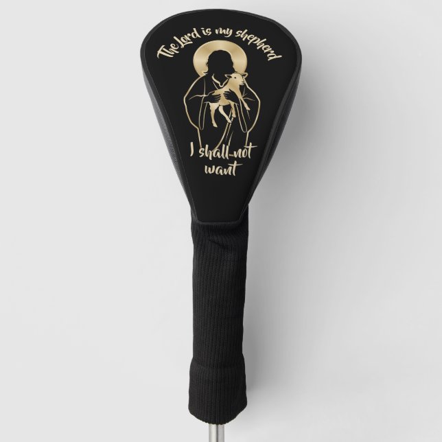 Jesus Hirte Golf Headcover (Vorderseite)