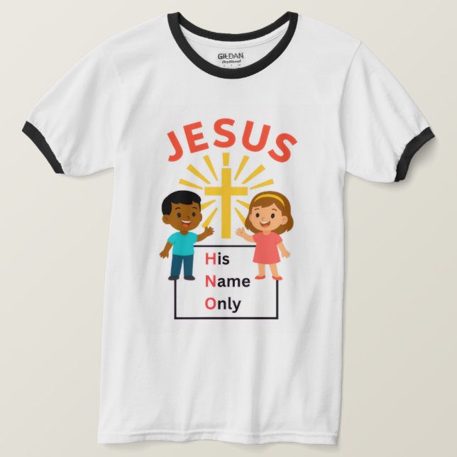Jesus - His Name Only T-shirt (Design vorne)