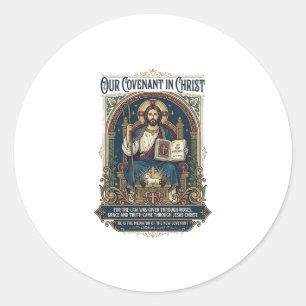 Jesus Hochzeitsfotograf Shirt Christlich Runder Aufkleber