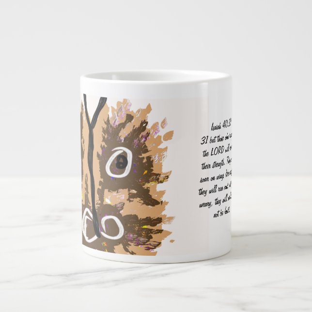 Jesus Hoffnung Jumbo-Tasse (Vorderseite)