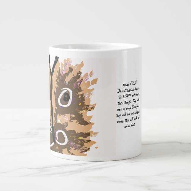 Jesus Hoffnung Jumbo-Tasse (Vorderseite)