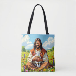 Jesus holding a Lamb | Religious Christian