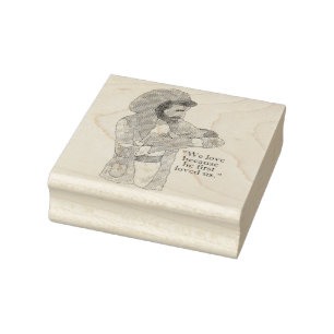Jesus Holding Baby Bible Verse   Briefmarke der Ho Gummistempel