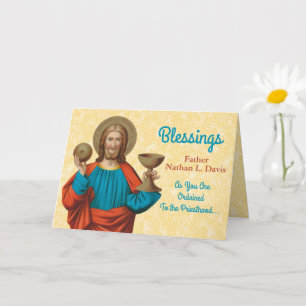 Jesus Holding Up the Eucharist (SNV 050) Karte