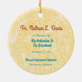 Jesus Holding Up the Eucharist (SNV 050) Keramik Ornament