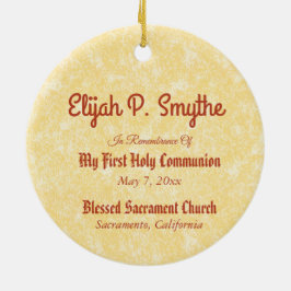 Jesus Holding up the Eucharist (SNV 050) Keramik Ornament