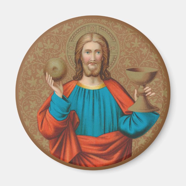 Jesus Holding Up the Eucharist (SNV 050) Magnet (Vorne)