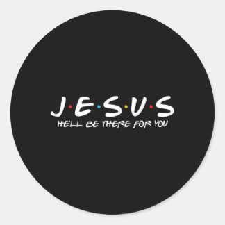 Jesus Hölle wird für Parodie lustige Christen da s Runder Aufkleber