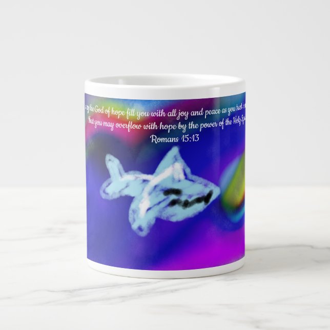 jesus holy ghost Jumbo-Tasse (Vorderseite)