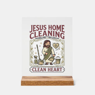 Jesus Home Reinigung Sauberes Herz Jesus Home Rein Acrylschild