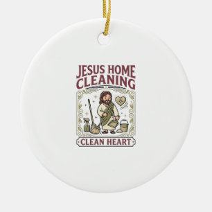 Jesus Home Reinigung Sauberes Herz Jesus Home Rein Keramik Ornament