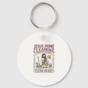 Jesus Home Reinigung Sauberes Herz Jesus Home Rein Schlüsselanhänger