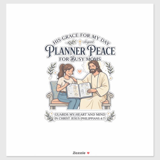 Jesus Homeschool-Mutter-Planer-Shirt Glaube-basier Aufkleber (Blatt)