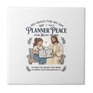 Jesus Homeschool Mutter Planer Shirt Glaubensbasie Fliese