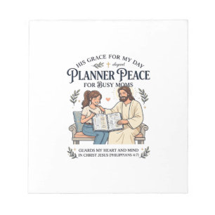 Jesus Homeschool Mutter Planer Shirt Glaubensbasie Notizblock