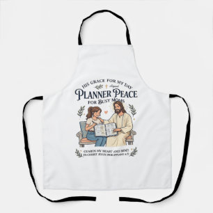 Jesus Homeschool Mutter Planer Shirt Glaubensbasie Schürze