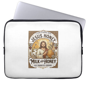 Jesus Honig Milch Und Honig Jesus Honig Milch Honi Laptopschutzhülle