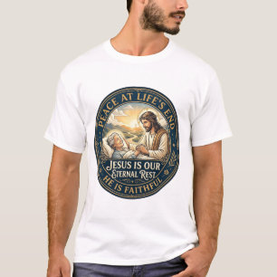 Jesus Hospiz Sterbebegleitung T-Shirt Christlich 