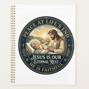 Jesus Hospiz Sterbebegleitung T-Shirt Christlich  Planer