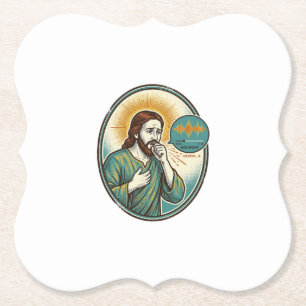 Jesus hustet mittlere Sprachnotiz Audio-Nachricht  Untersetzer