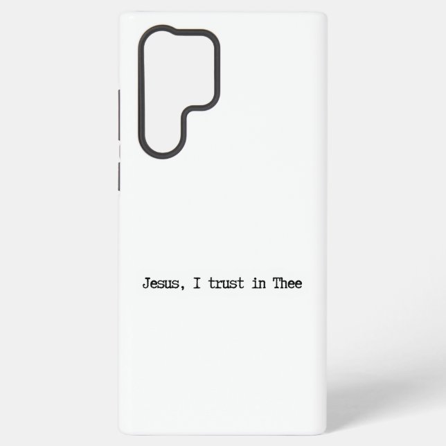 Jesus I Trust In You Minimalist Samsung Case Samsung Galaxy Hülle (Rückseite)