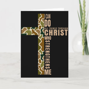 Jesus, ich kann alle Dinge durch Christus, der stä Karte