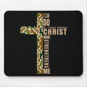 Jesus, ich kann alle Dinge durch Christus, der stä Mousepad