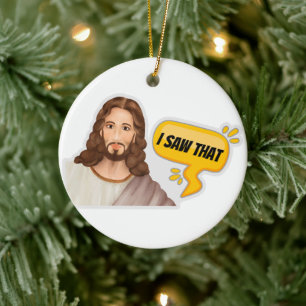 Jesus, ich sah das keramik ornament