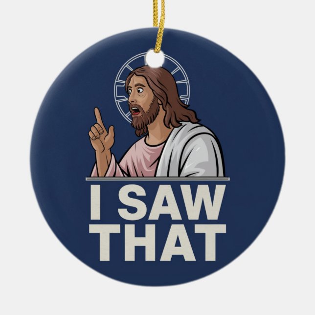 Jesus, ich sah das keramik ornament (Vorne)