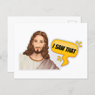 Jesus, ich sah das postkarte