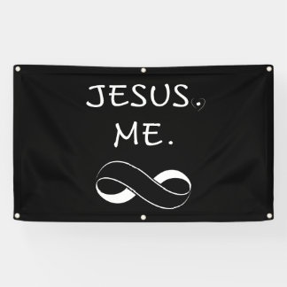 Jesus ich Unendlichkeits-Fahnen-christliche Banner